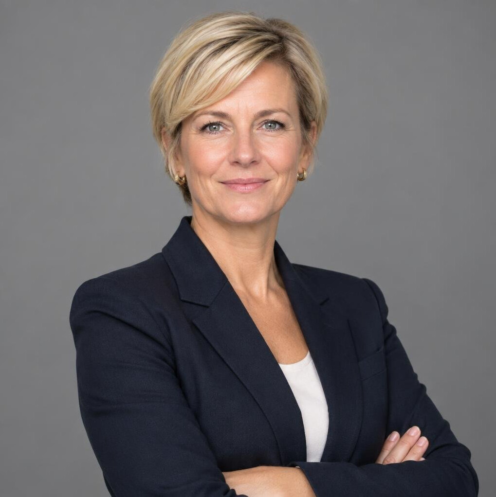 Portrait of a professional woman television studio director